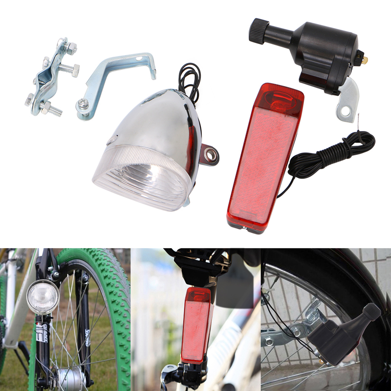 Bike Dynamo Light - Motorized Bike Bicycle Friction Dynamo Generator