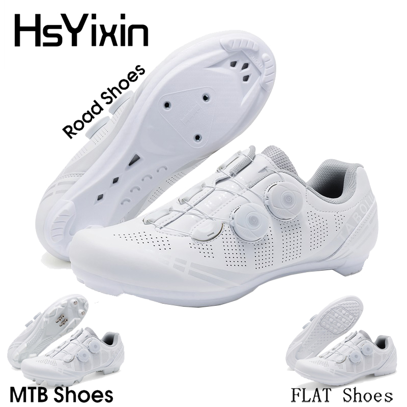 Road Bike Cleats - Men's Road Cycling Shoes Speed White