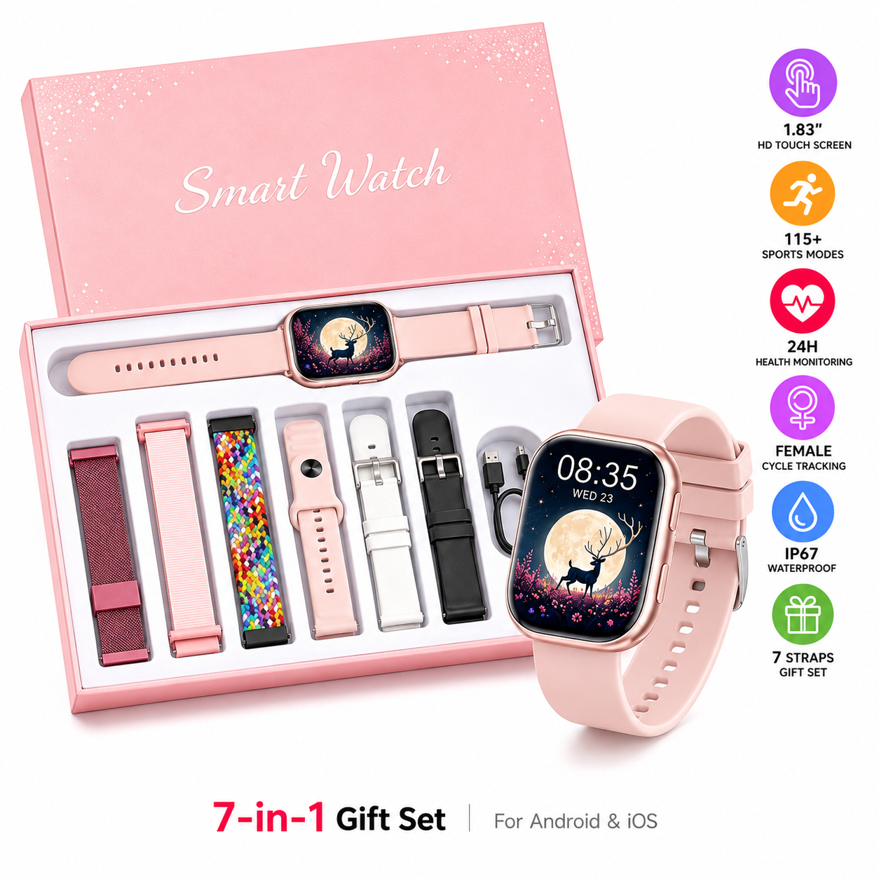 Cycling Heart Rate Monitor - 2026 New Ladies Smart Watch 1.83
