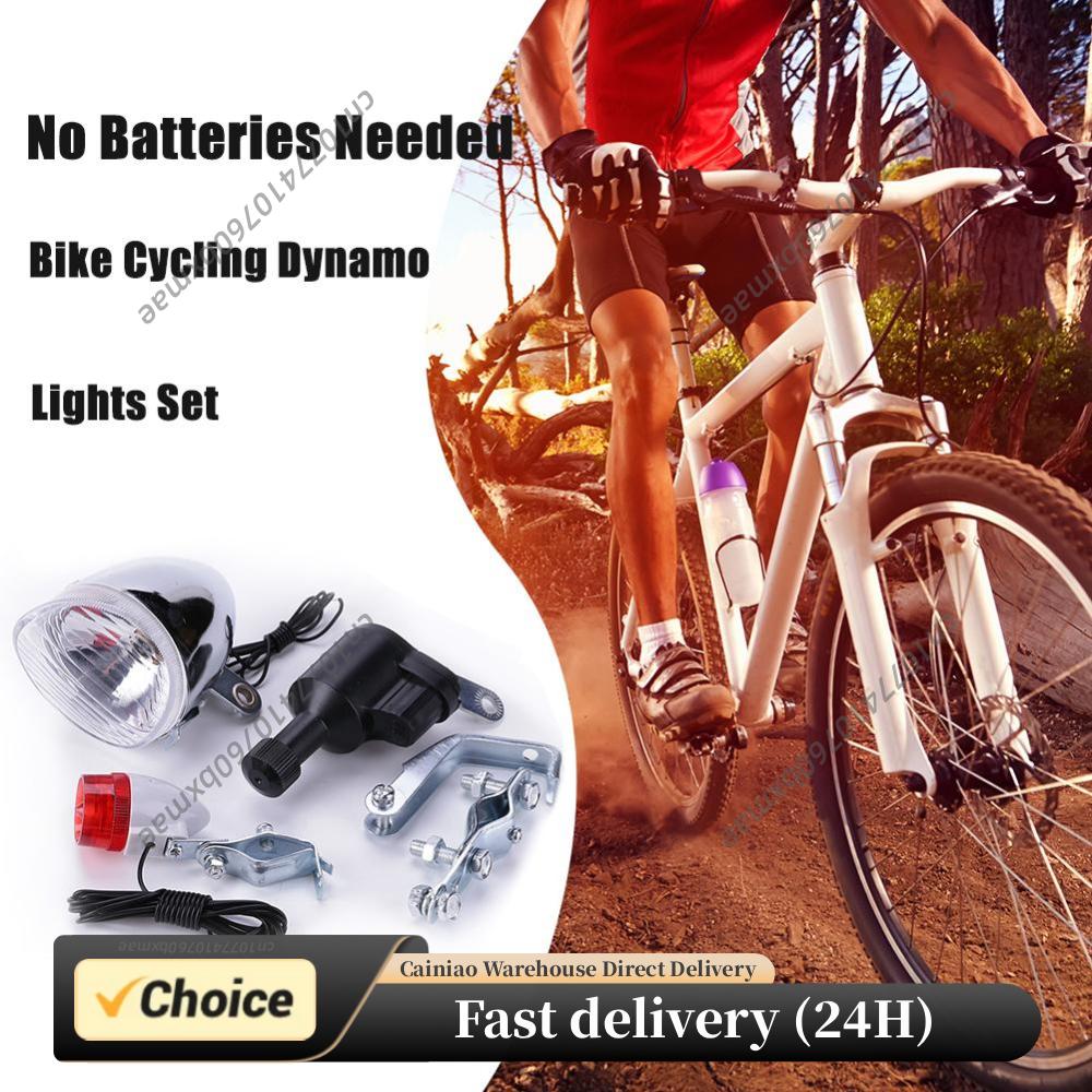Bike Dynamo Light - Bike Cycling Dynamo Lights Set Safety