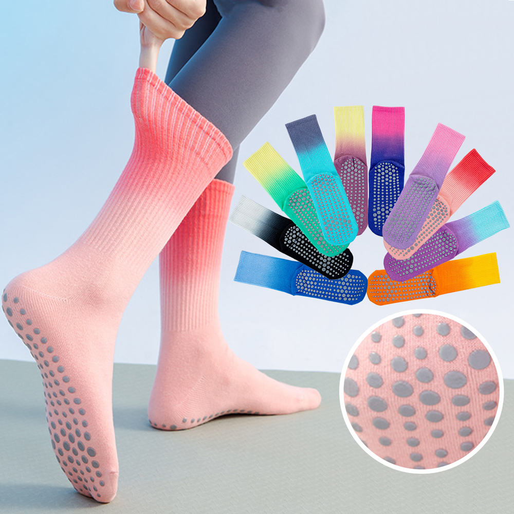 Cycling Gear For Women - Colourful Women Sports Socks Cotton Mid-tube