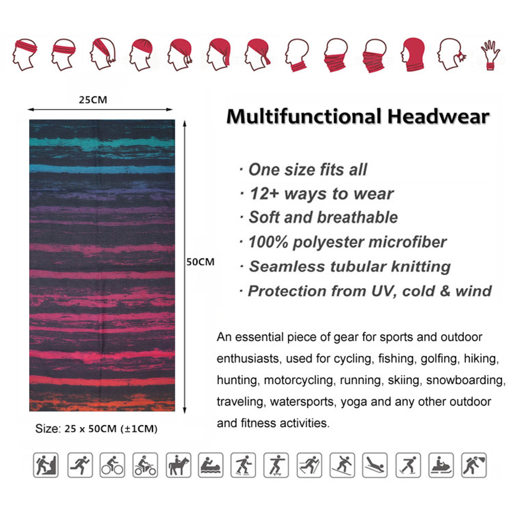Tie-Dye Stripes Pattern Neckch - Cycling Gear For Women recensie en prijs