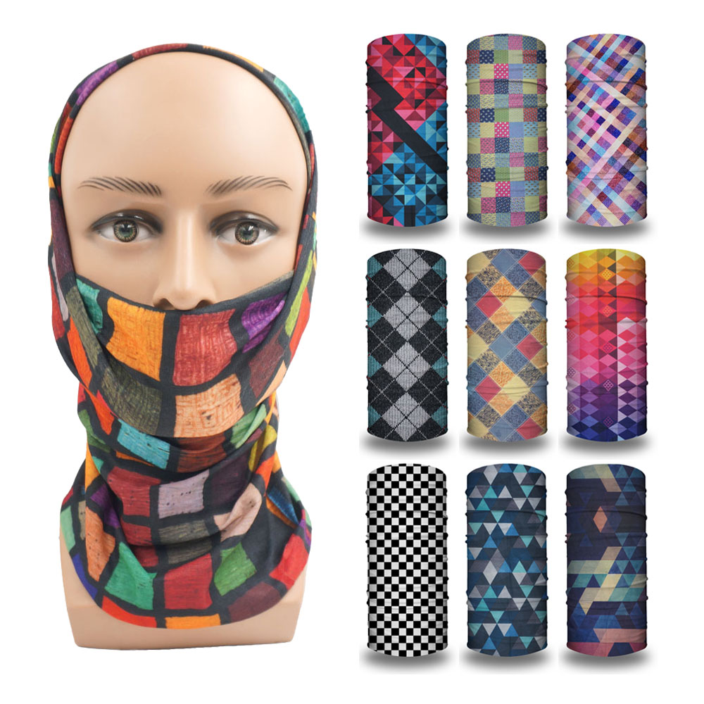 Geometric Plaid Printed Bandan - Cycling Gear For Women recensie en prijs