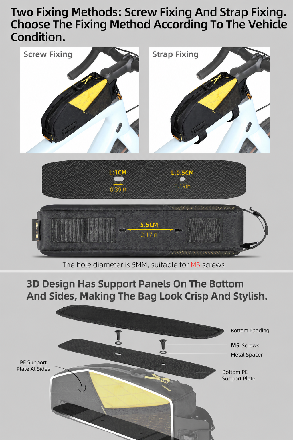 Rhinowalk Bike Top Tube Bag 1. - Cycling Gear Storage recensie en prijs