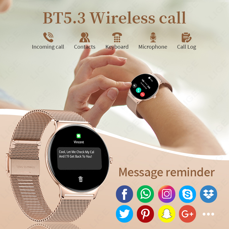 LIGE New Ultra Thin Smart Watc - Cycling Heart Rate Monitor recensie en prijs