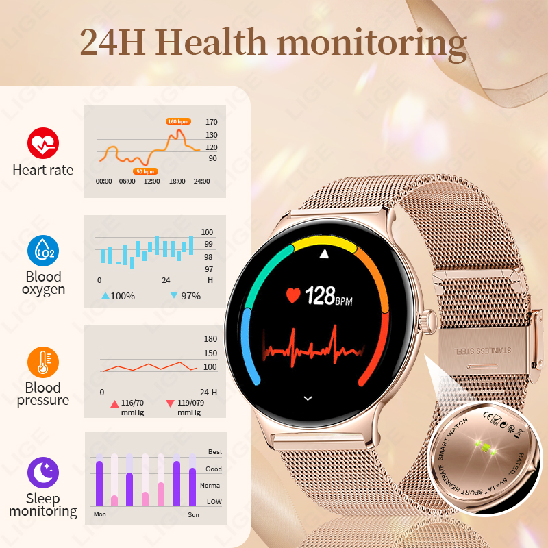 LIGE New Ultra Thin Smart Watc - Cycling Heart Rate Monitor recensie en prijs
