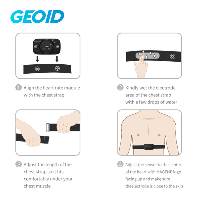 GEOID HS500 Heart Rate Strap S - Cycling Heart Rate Monitor recensie en prijs