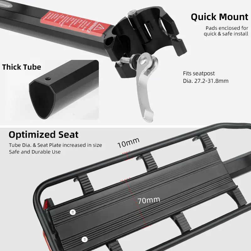 Deemount Bicycle Luggage Carri - Cycling Gear Storage recensie en prijs